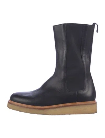Pre-owned Legres Leather Chelsea Boots In Blue