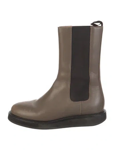 Pre-owned Legres Leather Chelsea Boots In Brown