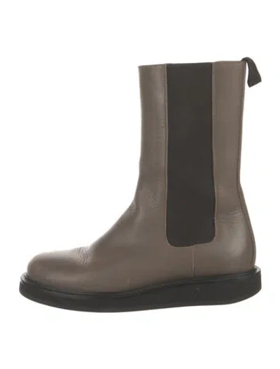 Pre-owned Legres Leather Chelsea Boots In Brown
