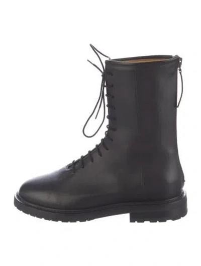 Pre-owned Legres Leather Combat Boots In Multi