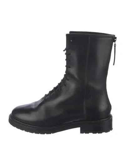 Pre-owned Legres Leather Lace-up Boots In Blue