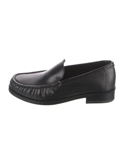 Pre-owned Legres Leather Loafers In Black