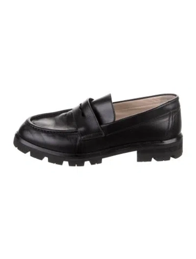 Pre-owned Legres Leather Loafers In Black