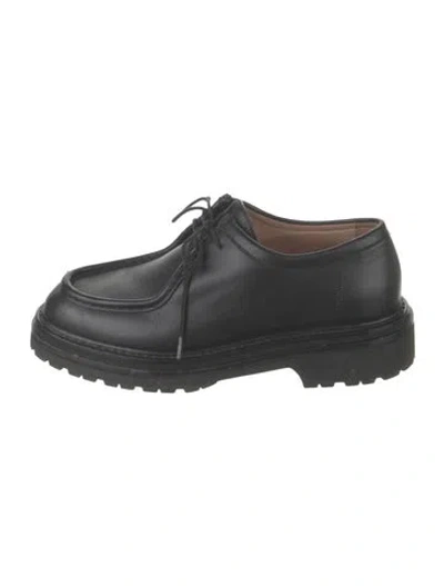 Pre-owned Legres Leather Loafers In Black