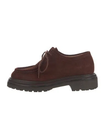 Pre-owned Legres Leather Loafers In Brown