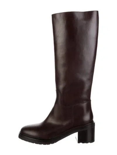 Pre-owned Legres Leather Riding Boots In Brown