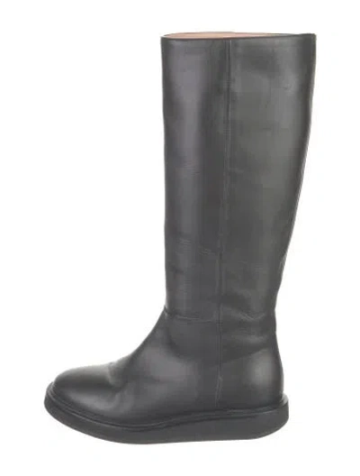 Pre-owned Legres Leather Riding Boots In Grey