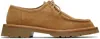 Legres Tan New Lace-up Derbys In 4 Hazelnut