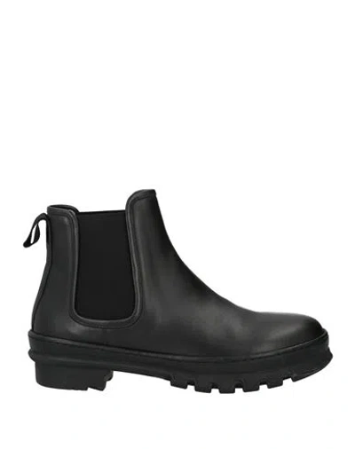 Legres Woman Ankle Boots Black Size 10 Leather