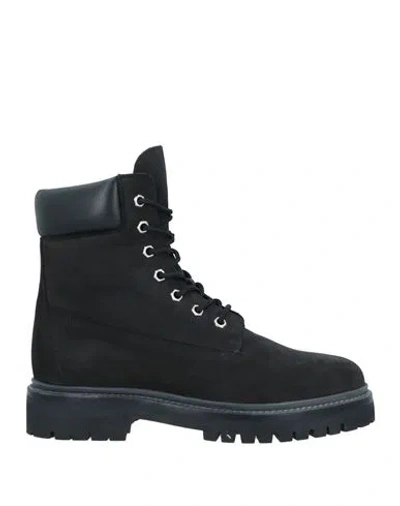 Legres Woman Ankle Boots Black Size 11 Leather