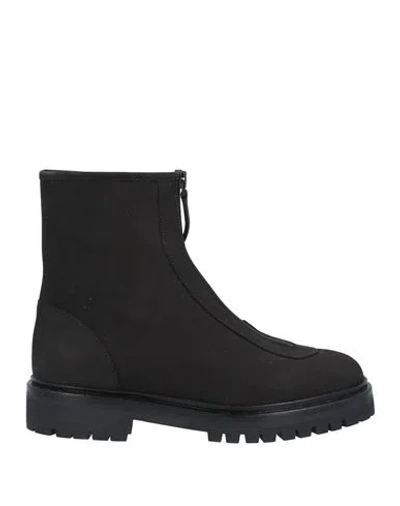 Legres Woman Ankle Boots Black Size 8 Leather