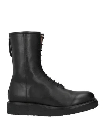 Legres Woman Ankle Boots Black Size 8 Leather
