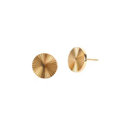 Lei & Mar Co. Women's Gold The Sunburst Studs