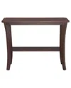 Leick Home 10332 Boa Console Hall Stand With Shelf In Brown