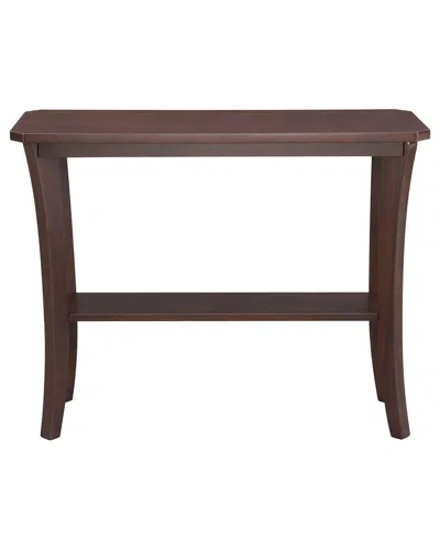Leick Home 10332 Boa Console Hall Stand With Shelf In Brown
