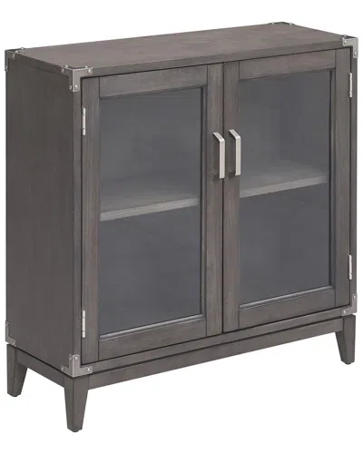 Leick Home Beckett Wood Foyer Cabinet In Gray