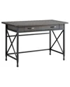Leick Home Chisel & Forge Computer Desk In Gray
