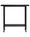 Leick Home Ironcraft Rustic Console Table With Shelf In Black
