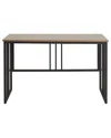 Leick Home Mission Folding Slatted Desk In Black