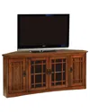 Leick Home Mission Solid Wood Oak 4-door Corner Tv Stand For 60in Tvs In Brown