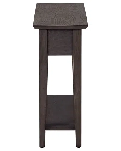 Leick Home Teegan Narrow 1-drawer Side Table With Shelf In Brown