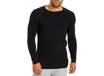 Leif Nelson Men's Knit Pullover In Black