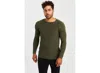 Leif Nelson Men's Knit Pullover In Khaki