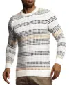 Leif Nelson Men's Stylish Sweater Longsleeve Pullover Sweatshirt Hoodie For Men Slim Fit In Beige