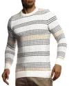 Leif Nelson Men's Stylish Sweater Longsleeve Pullover Sweatshirt Hoodie For Men Slim Fit In Beige