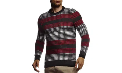 Leif Nelson Men's Stylish Sweater Longsleeve Pullover Sweatshirt Hoodie For Men Slim Fit In Black