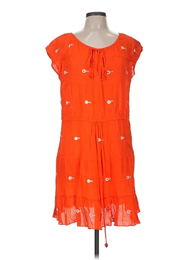 Pre-owned Leifnotes Casual Dress In Orange