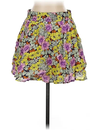 Pre-owned Leifnotes Casual Skirt In Purple