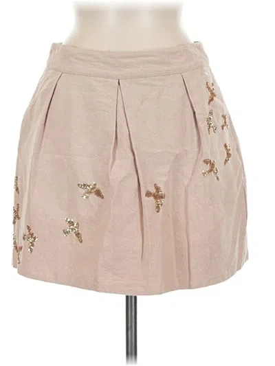 Pre-owned Leifnotes Casual Skirt In Tan