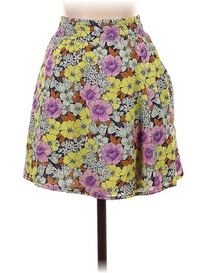 Pre-owned Leifnotes Casual Skirt In Yellow