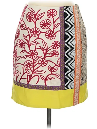 Pre-owned Leifnotes Casual Skirt In Yellow