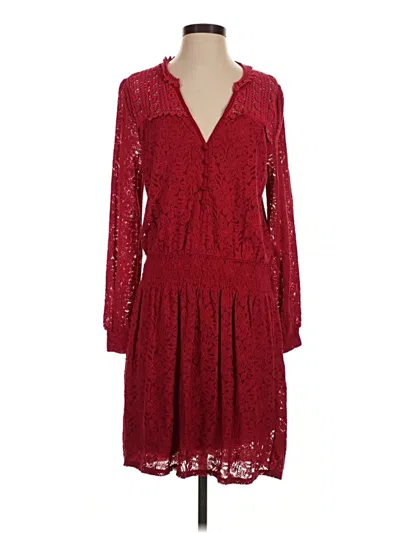 Pre-owned Leifnotes Cocktail Dress In Burgundy