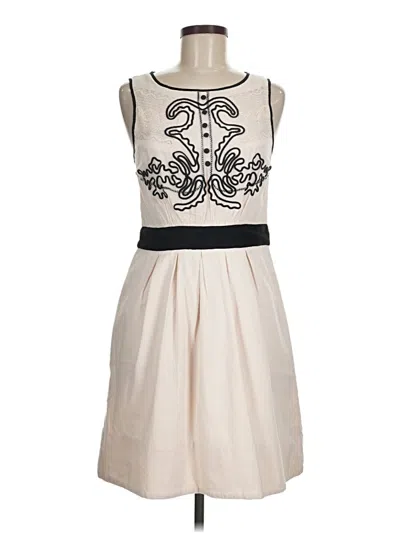 Pre-owned Leifnotes Cocktail Dress In White