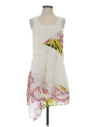Pre-owned Leifnotes Cocktail Dress In White
