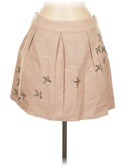 Pre-owned Leifnotes Formal Skirt In Brown