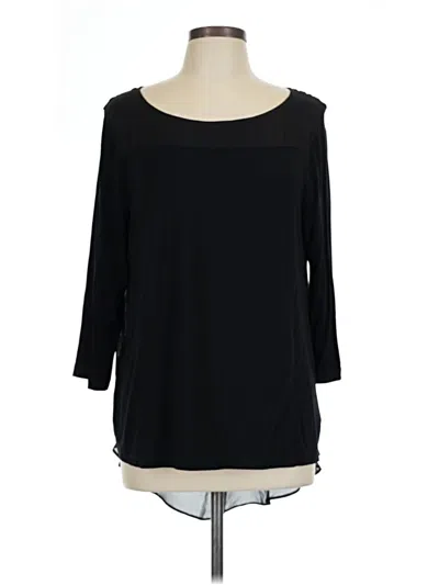 Pre-owned Leifsdottir 3/4 Sleeve T-shirt In Black