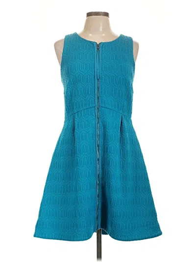 Pre-owned Leifsdottir Casual Dress In Teal