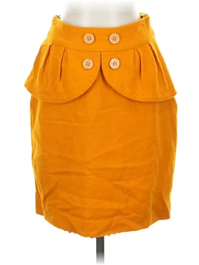 Pre-owned Leifsdottir Casual Skirt In Orange