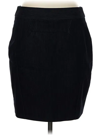Pre-owned Leifsdottir Denim Skirt In Black
