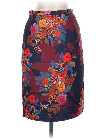 Pre-owned Leifsdottir Formal Skirt In Burgundy