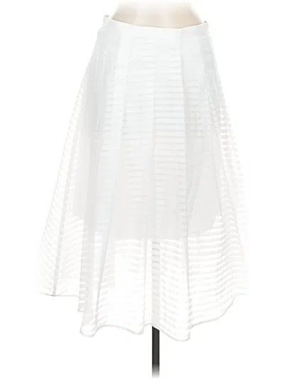 Pre-owned Leifsdottir Formal Skirt In White