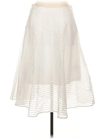 Pre-owned Leifsdottir Formal Skirt In White