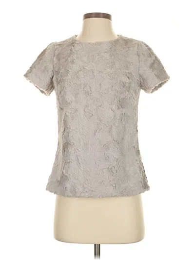 Pre-owned Leifsdottir Short Sleeve Blouse In Gray