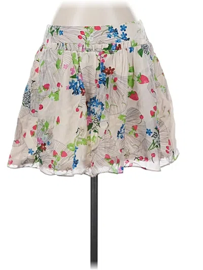 Pre-owned Leifsdottir Silk Skirt In Ivory