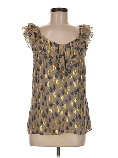 Pre-owned Leifsdottir Sleeveless Blouse In Gold
