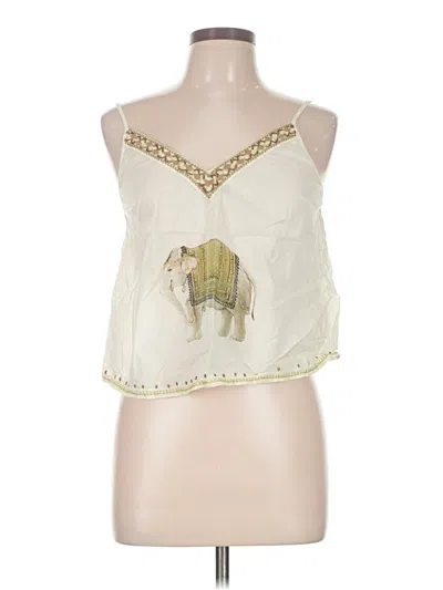 Pre-owned Leifsdottir Sleeveless Blouse In White